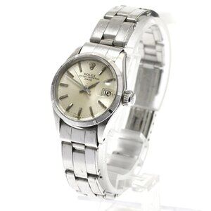 ROLEX Oyster Perpetual Date 6519 cal.1161 Silver Dial Automatic Ladies_888943